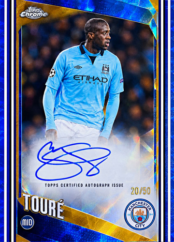 Topps yaya toure - yaya, chrome